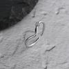 100% Solid 925 Sterling Silver V Shape Zircon Rings For Women Simple Trendy Anillos Party Gifts Lover Accessories