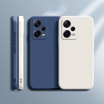Quadratische matte Silikonhülle für Xiaomi Redmi Note 12 Pro Plus 5G Global Soft Fundas Redmi Note 12 12s 12c Matte Basic Cases Caqas