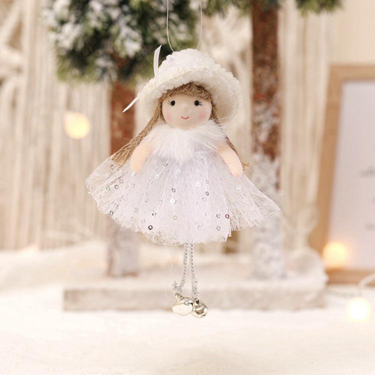 Angel Tulle Skirt Christmas Ornament - Small Pendant Tree Decoration