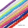 Uxcell 11 Yard 3mm Twisted Cord Trim 3-Ply Twine Braided Rope Shiny Thread String for Craft Gift Bag Curtain Christmas Decor