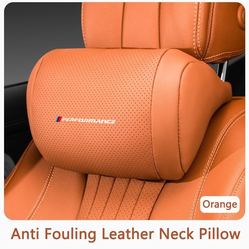 BJYM4 Memory Cotton Car Seat Headrest Neck Pillow Interior Accessories For BMW Performance M E46 E60 E90 E39 E36 E28 X3 X5 X1 X4 X6 X7