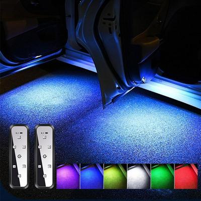Luci per portiera auto Luce di benvenuto a LED Controllo magnetico Ricarica USB Porta aperta automatica Lampada di segnalazione di emergenza anticollisione sicura