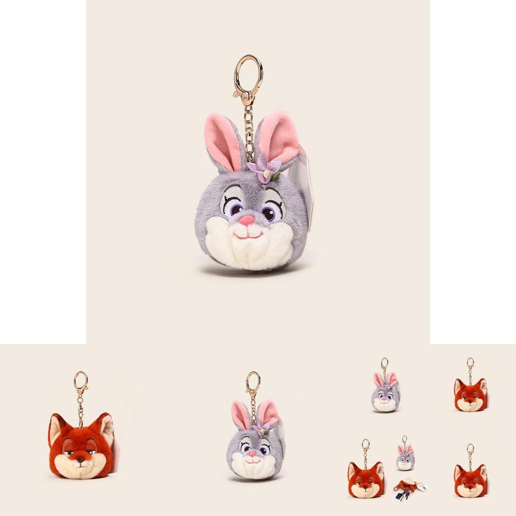 Zootopia Plush Keychain With Bunny Judy And Fox Nick For Car Key Storage And Gift