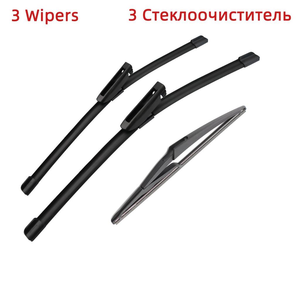 3PCS Wiper Blades For Citroen C3 MK2 Hatchback 2009-2016 26" 16" 12" Fit Front Windshield Windscreen Window Brushes Cutter Accessories