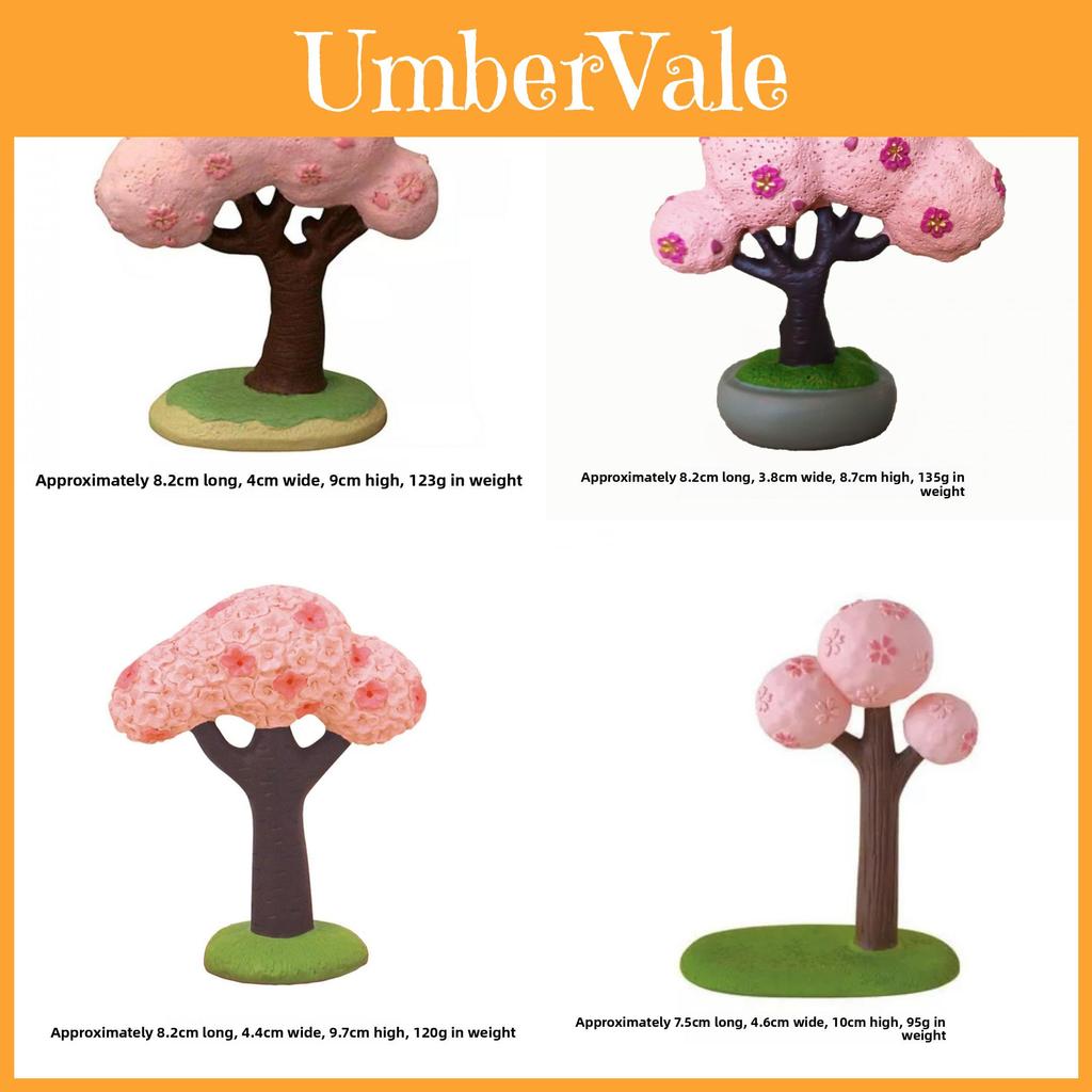 Cherry Blossom Resin Miniature Tree With Japanese Style For Decor And Collecting