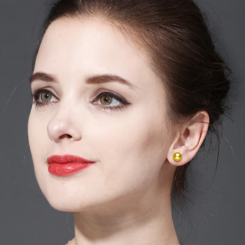 seniko Σκουλαρίκια 8-9 χιλιοστών φυσικού μαργαριταριού γλυκού νερού Fashion stud σκουλαρίκια για γυναίκες Δώρο για κορίτσια