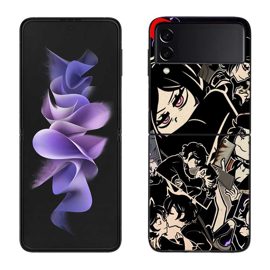 

Чехол для телефона The Coffin of Andy and Leyley для Samsung Z Flip 7 6 5G Galaxy Z Flip 5 4 3 Черный Жесткий Чехол-Ракушка Роскошный ПК Корпус Co Samsung Z Flip 7 5G