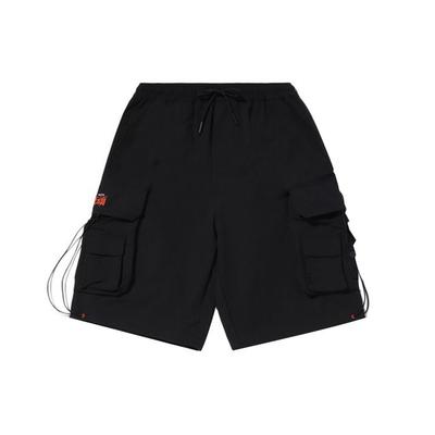 Li Ning CF Unyielding Series Multi-Pocket Casual Sports Shorts Men Shorts Black AKSQ431-1