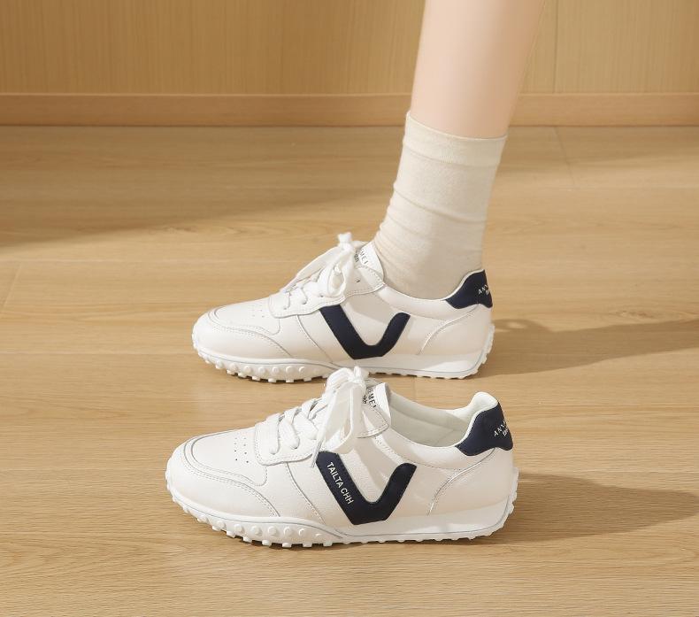 2025 New Women Motion Little White Shoes PU Comfort Women Casual Shoes Outdoors Sneakers Soft Non-slip Sneakers Zapatos De Mujer