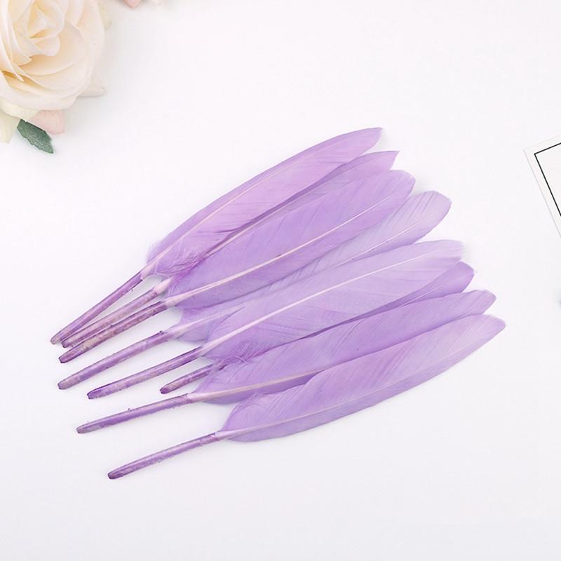 

20Pcs Color Duck Feathers For CraftDIY Decorative Vase Carnival Party Accessories Earring Home Wedding Needlework Plume Supplies 20pcs светло-фиолетовый