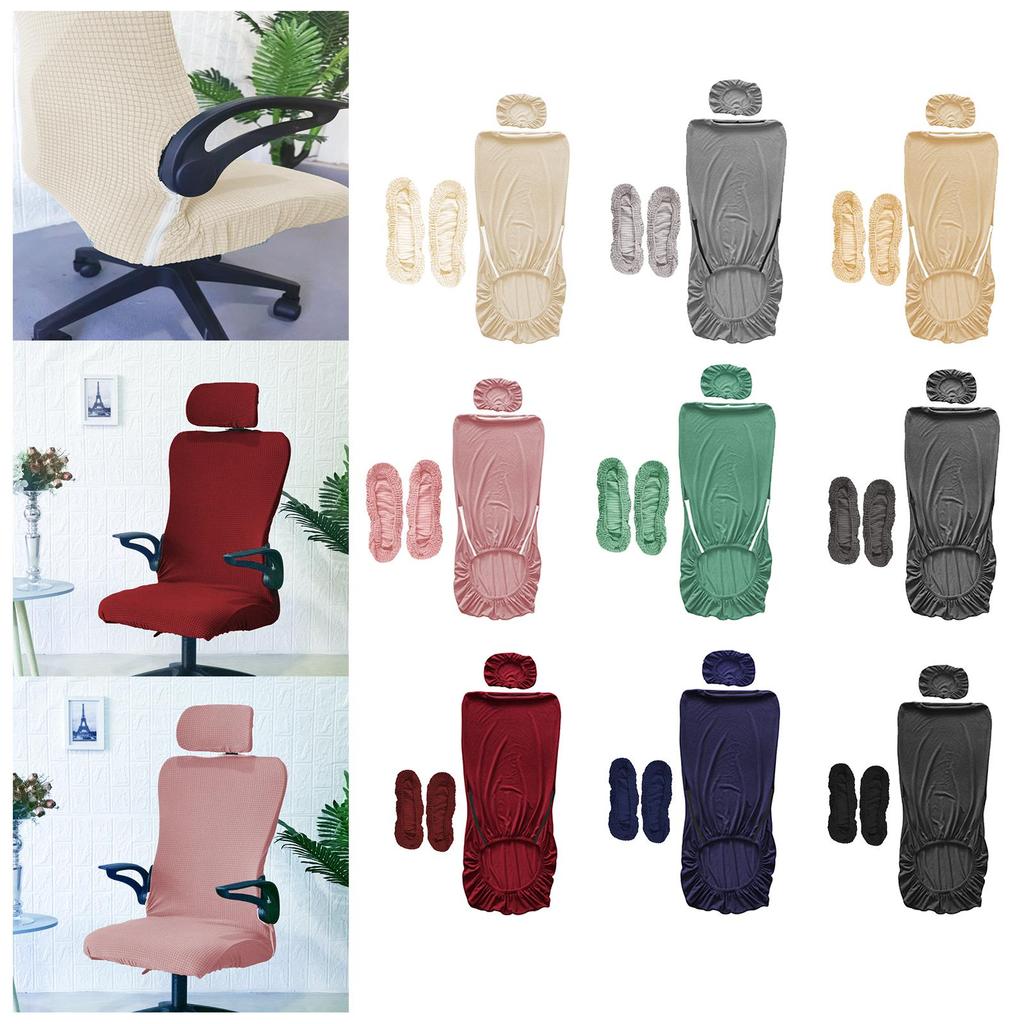 Stretchable Office Chair Seat Covers Computer Chair Covers Washable for Home