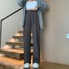 2024 Petite Maternity Pants: Spring/Autumn Wear, No Belly Support, Drawstring, Straight/Wide Leg, Long Pants