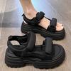Sports Sandals Women 2025 New Internet Celebrity Muffin with Velcro Casual Wear Velcro Beach Shoes Women