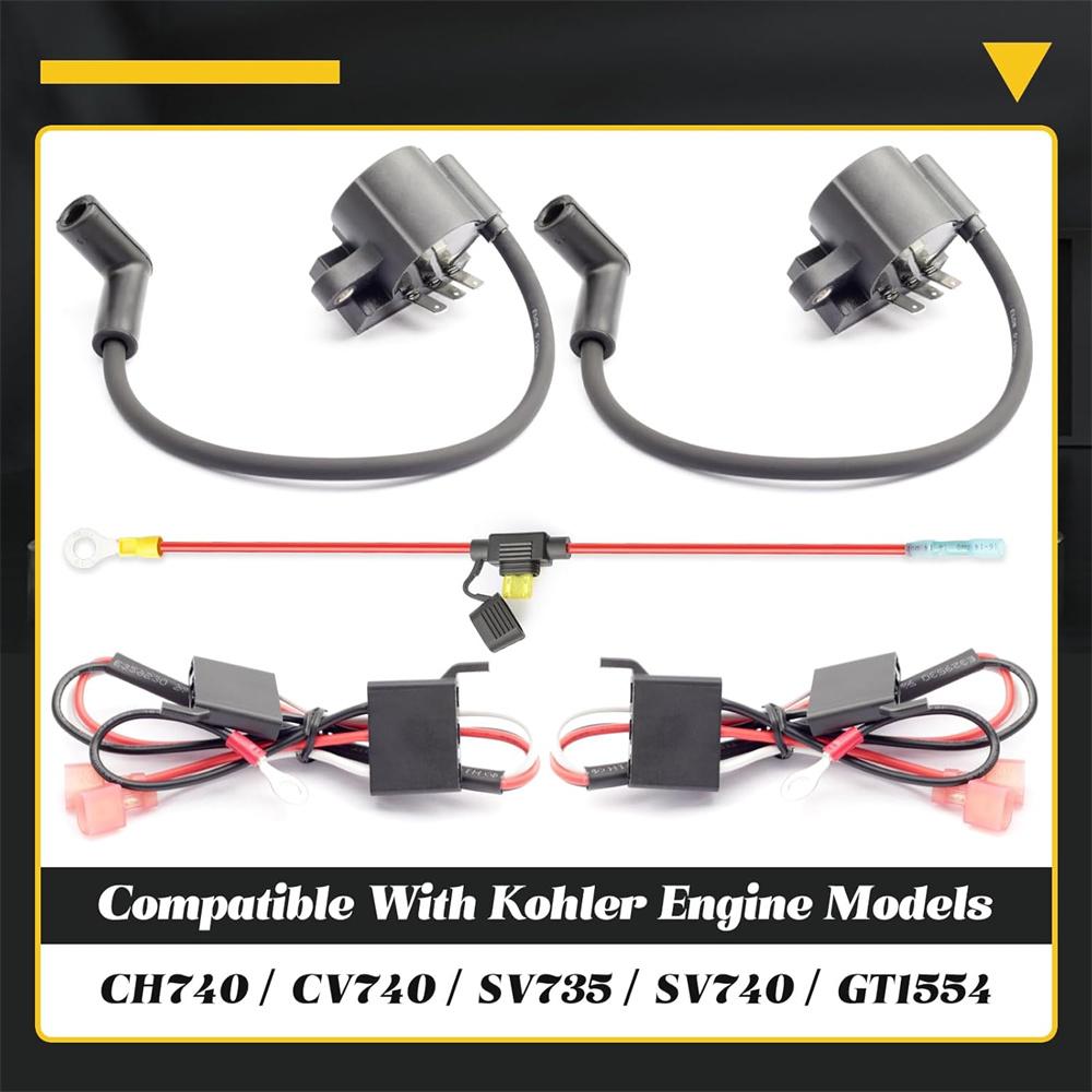 NEW 2PCS Ignition Coil Spark Module For Kohler CH740 CV740 SV735 SV740 GT1554