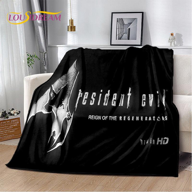 R-Resident Evil Game Gamer Soft Plush Blanket,Flannel Blanket Throw Blanket for Living Room Bedroom Bed Sofa Picnic Office Cover