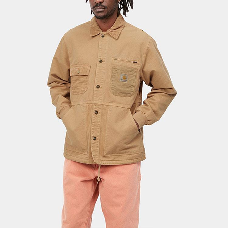 Carhartt WIP Medley Dearborn Canvas 12oz Jacket Dusty H Brown (Garment Dyed) Men Streetwear I030439-07E-GD