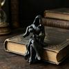 Gothic Hooded Reaper Lady Figurine 3D Printed Dark Fantasy Shelf Sitter 1 Pc
