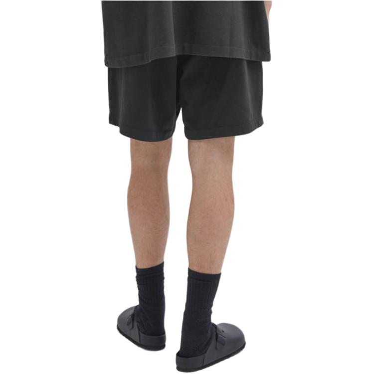 Fear of God Essentials Heavy Jersey Soccer Short Black Men Bottoms 160BT244160F