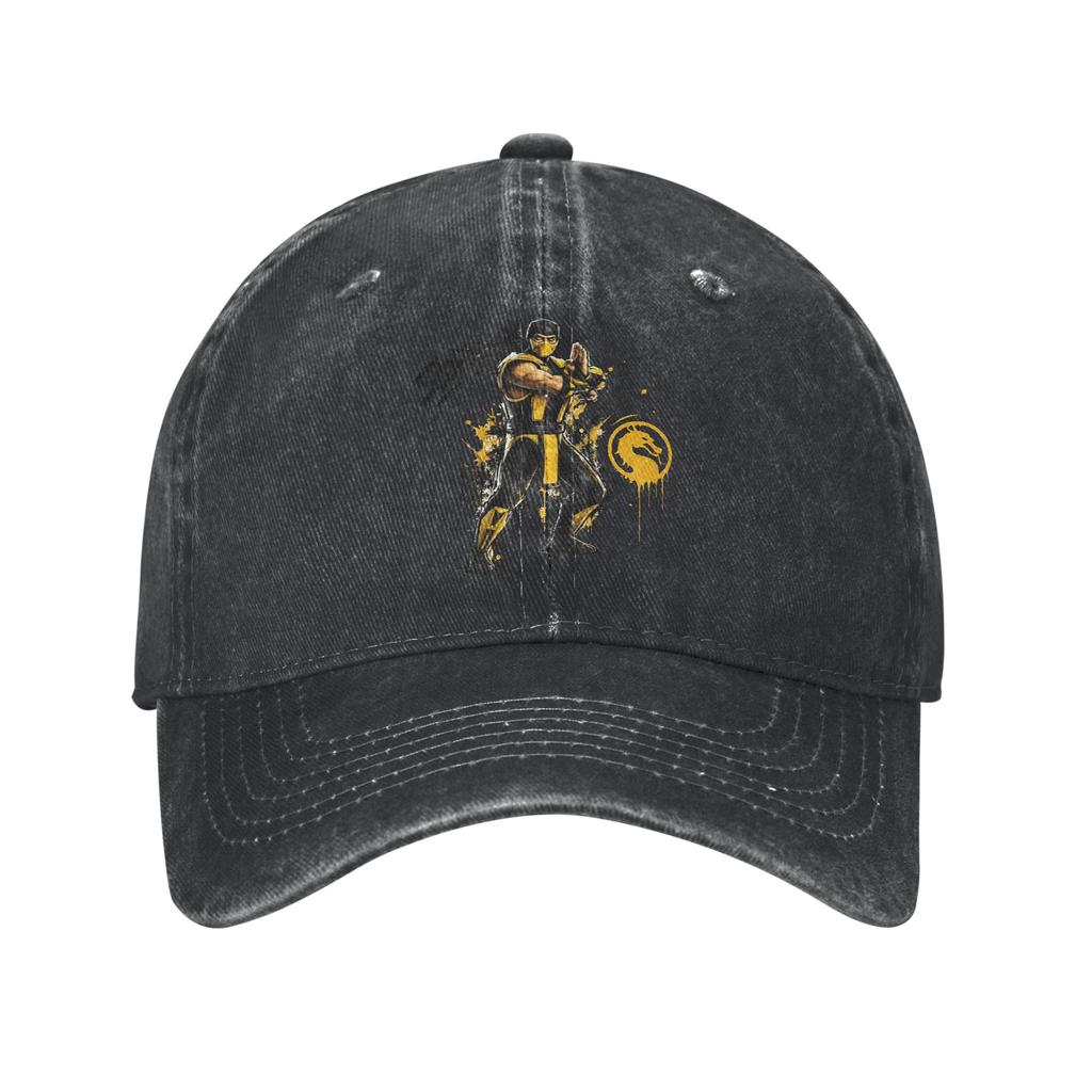 Master of Cold Brew Mortal Kombat Unisex Women Baseball Cap Distressed Denim Caps Hat Vintage Workouts Unstructured Soft Headwear