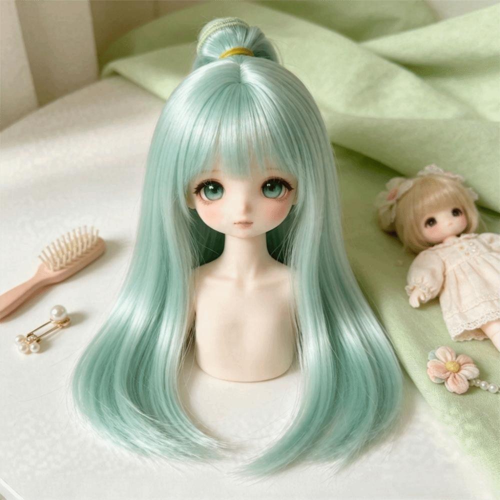 Long Straight Hair Doll Wig Soft Doll Hair Doll Synthetic Hair Wig For 1/3 1/4 1/6 BJD Doll