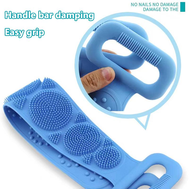 Körperschwamm Silikonbürsten Badetücher Wäscher Reiben Rückenpeeling Massage Duschgürtel Erweiterte Hautreinigungsbürsten