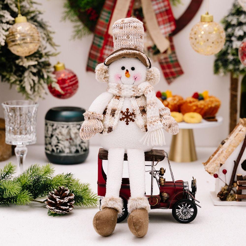Cute Santa Claus Doll Decor Snowman Deer Merry Christmas Decorations  New Year Party Gifts