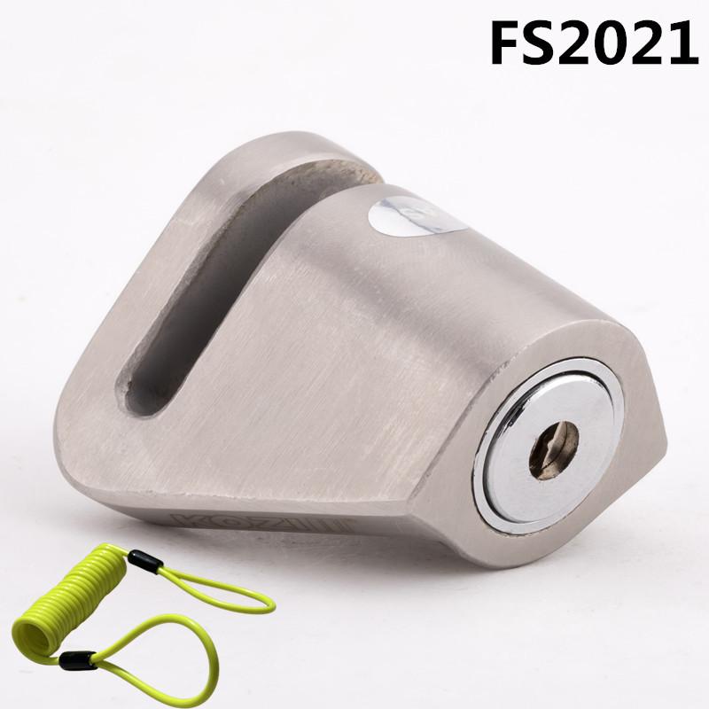 Falante 304 stainless steel motorcycle brake disc lock Security anti-theft Waterproof off-road bicycle brake disc lock 3 keys 2021
