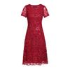 Plus Size Short Sleeve Summer Wedding Banquet Evening Dress for Mother-in-law