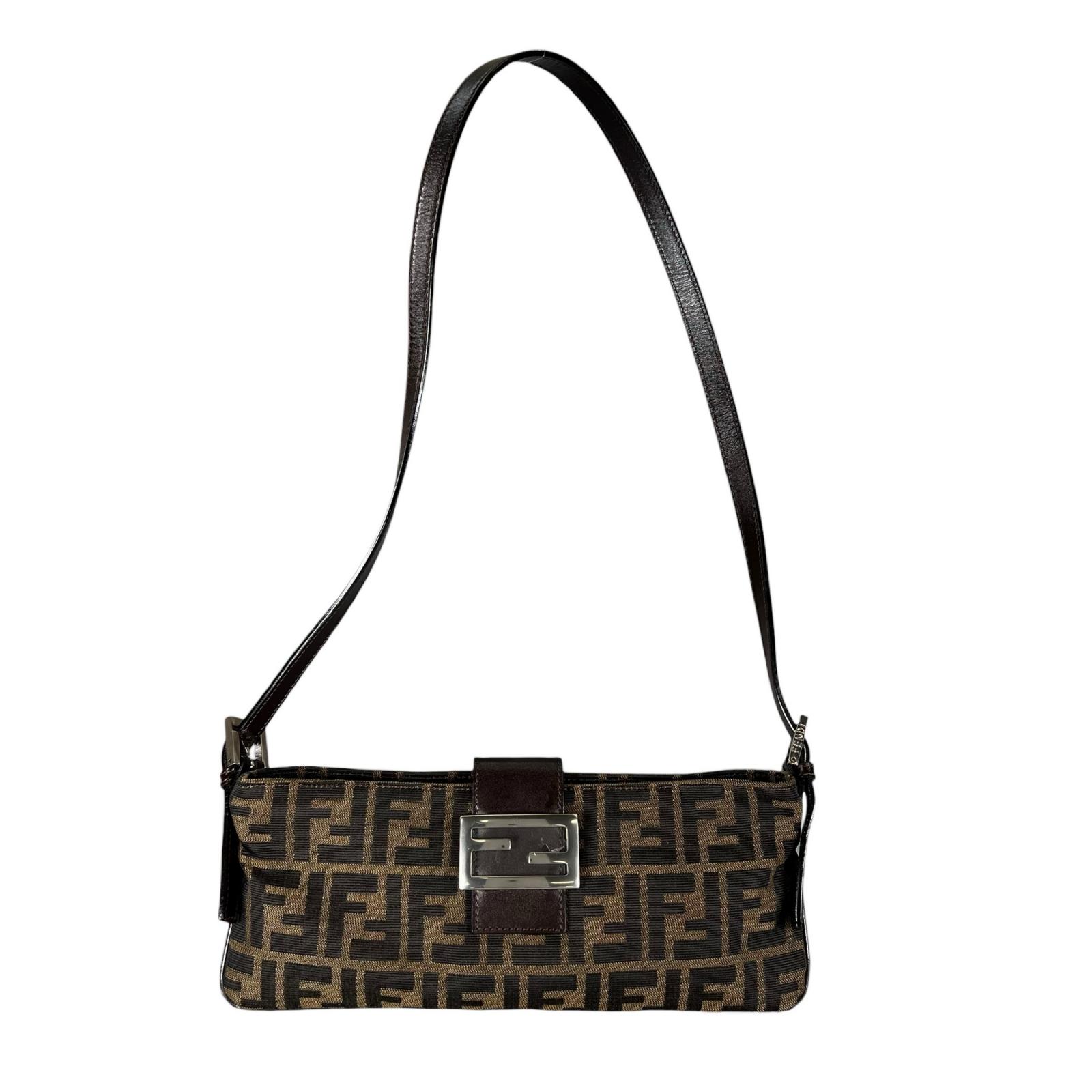 

FENDI Zucca mamma bucket Shoulder Bag Brown Women used