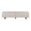 Meuble TV avec 2 portes en MDF - 180 cm - Beige - LUDIMA