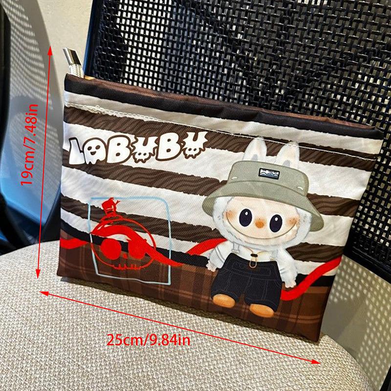 Cartoon Anime Cute Labubu Cosmetic Bags Handbag Large Capacity Makeup Bag Portable Storage Bag Pencil Case Girly Sweet Gifts