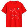 Tai Chi T-Shirt Sommer Baumwoll-T-Shirts Für Unisex Hippie Lässiges T-Shirt Kurzarm Street Style Oberteil Tees