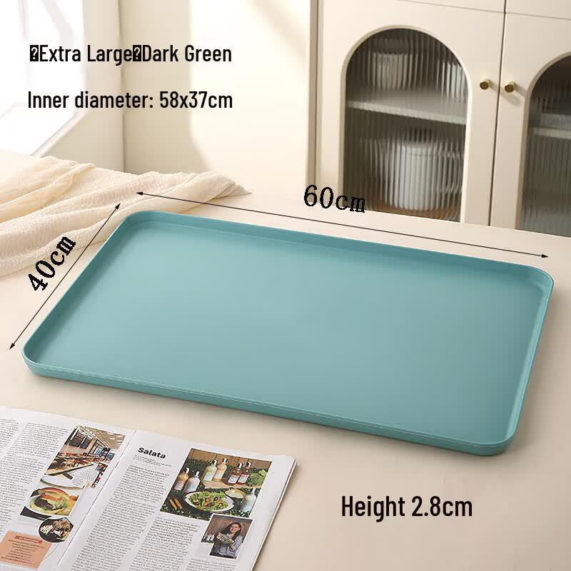 Taozhi Extra Large Plastic Rectangular Serving Tray