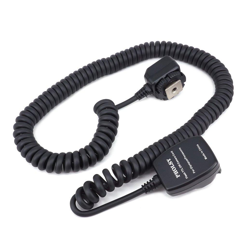 PHOLSY Shoe Cord TTL Flash Control Cord Panasonic and m Off-Camera (for Olympus) 2.0