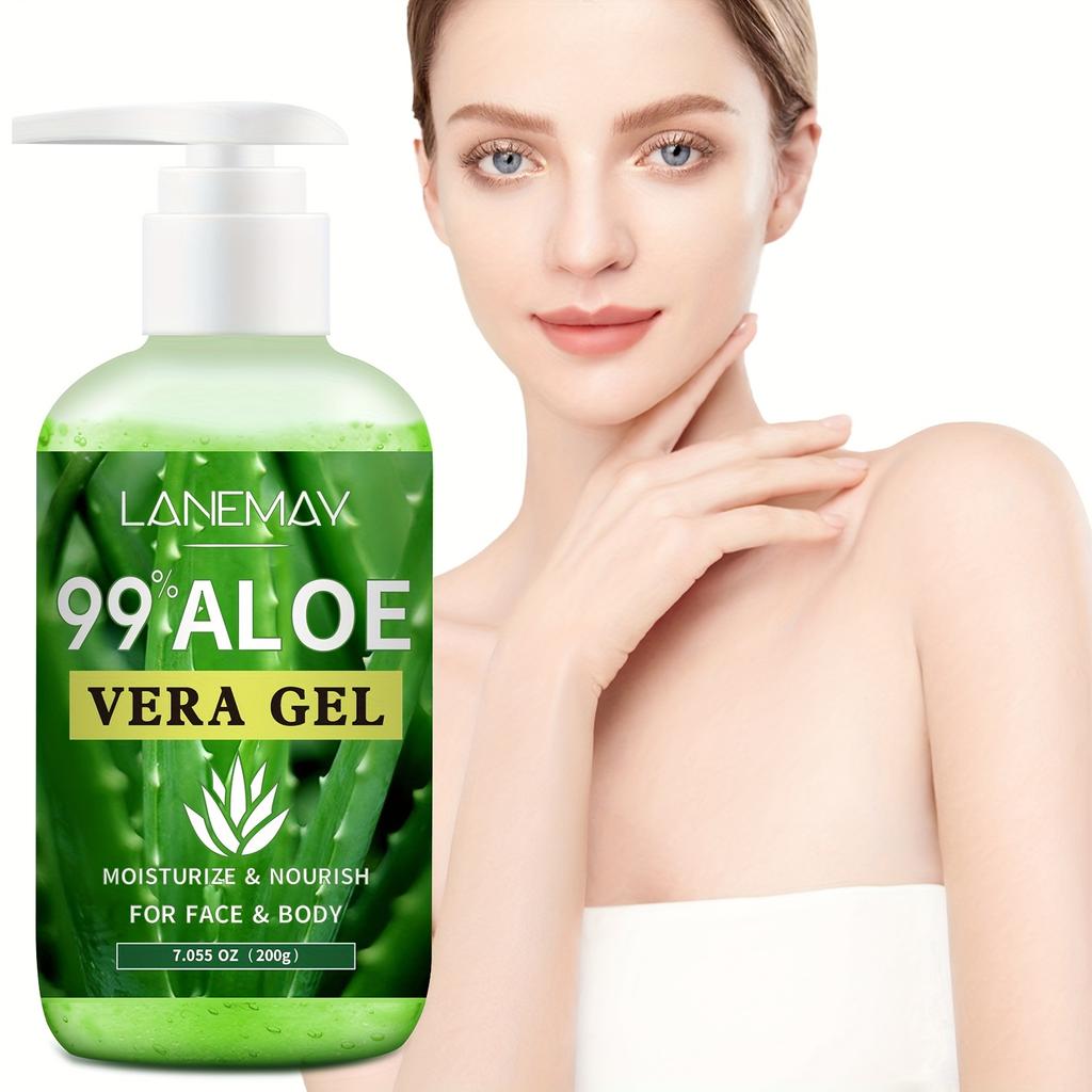 99% Aloe Vera Gel - Hypoallergenic, Moisturizing & Nourishing Face & Body Care, Hydrates Dry, Moisturizing Body Care|Natural Aloe Vera Skin Care