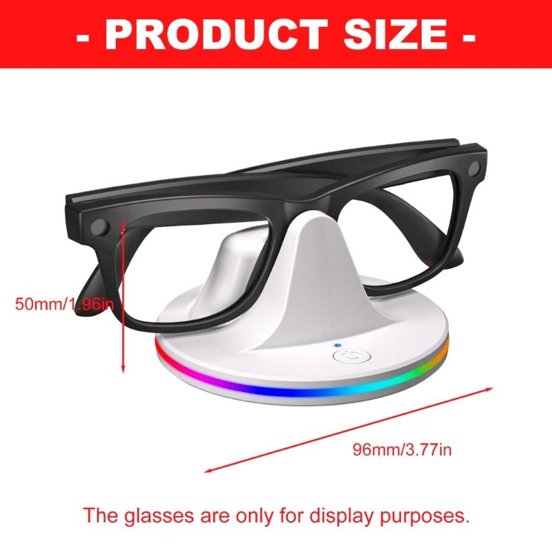 Stable ABS Charging Holder Stand Stable Base for Dedicated Model Intelligent Eyewear Featuring Universal Compatibility