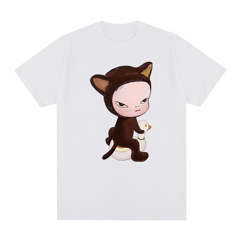 Yoshitomo Nara cat duck t-shirt Cotton Men T shirt New TEE TSHIRT Womens tops