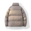 90% White Duck Down Puffer Jacket - Stand Collar, Fashionable, Trendy & Warm Outerwear
