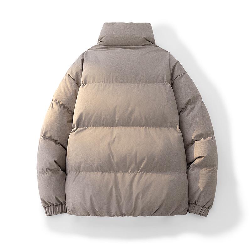 90% White Duck Down Puffer Jacket - Stand Collar, Fashionable, Trendy & Warm Outerwear