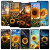 Schöne gelbe Sonnenblumenhülle für Samsung A51 A71 A21S A11 A15 A25 A31 A41 A23 A33 A53 A73 A03S A05S A13 5G A35 A55 Cover