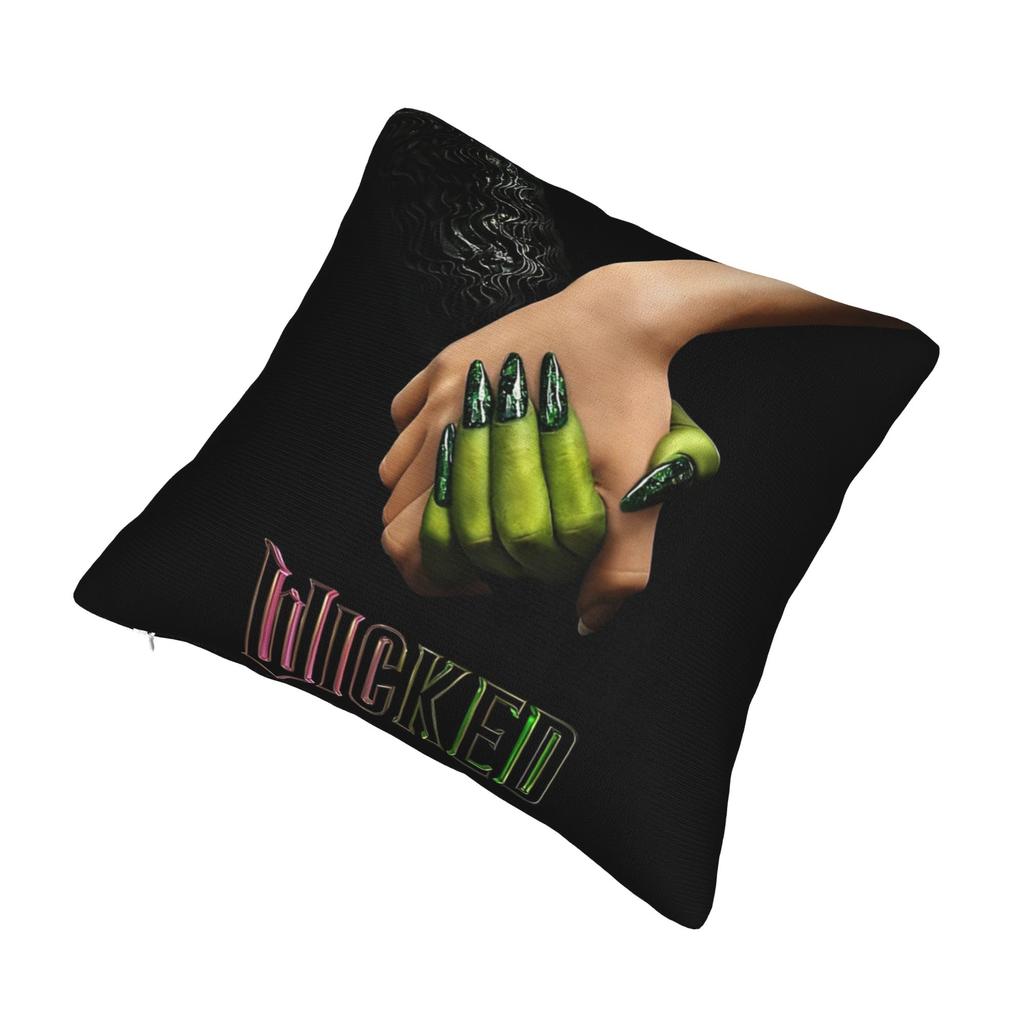 Printed Wicked Elphaba & Glinda Tonal Pillowcase Polyester Cushion Cover Decorations Witch Throw Pillow Case Cover Home Zippered