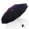 Paradise Unisex 10-Rib Folding Sun/Rain Umbrella
