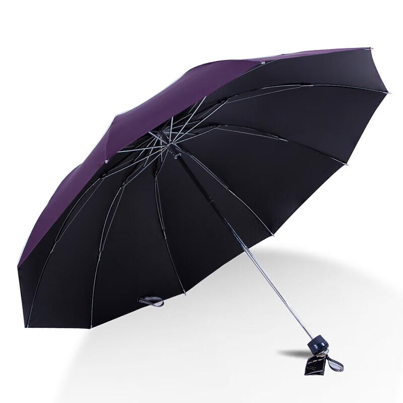 Paradise Unisex 10-Rib Folding Sun/Rain Umbrella