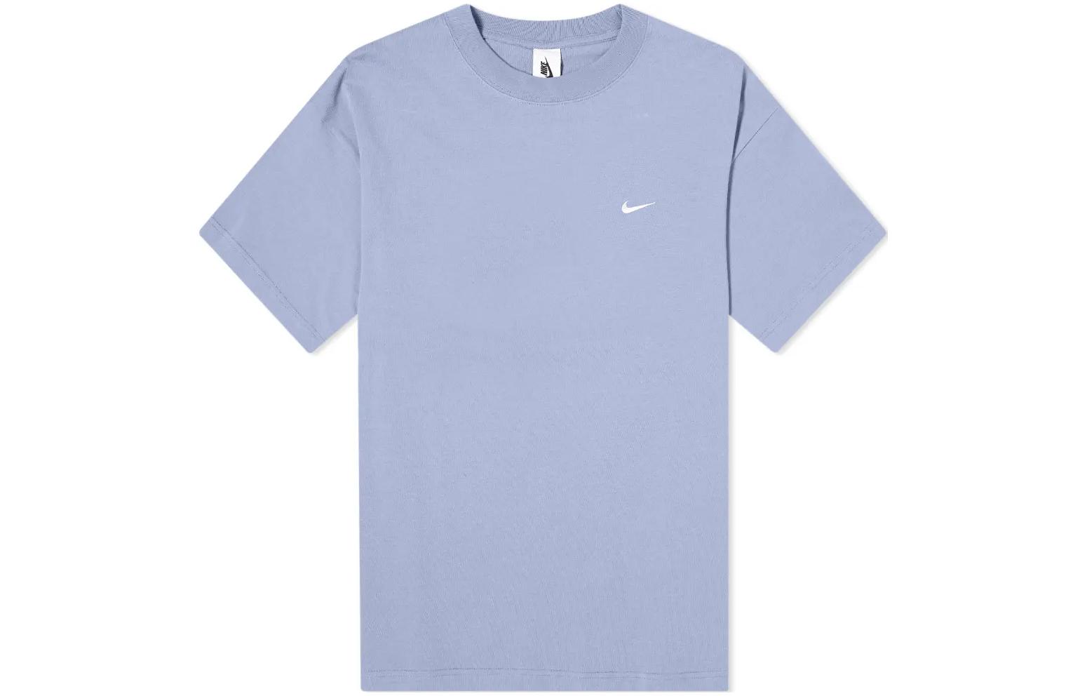 

Nike T Shirts Men s Blue Crew Neck Moderate Straight Fit CV0559-512 XS