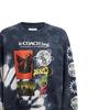Coach SS24 Tie-Dye Pattern Letter Print Crew Neck Pullover Long Sleeve Sweatshirt Men sweatshirt Blue CT027-BAW