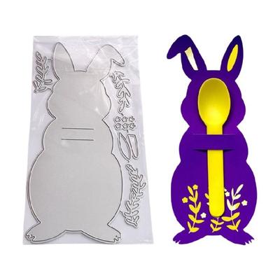 Bunnies Shape Cutting Dies Scrapbooking Stencils Carbon Steel Die Cut Templates for Card Making Packaging Decoration