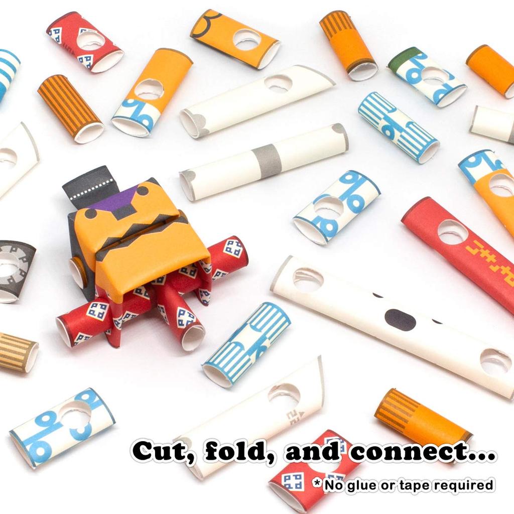 PIPEROID Rokusuke & Hachi - Paper Craft Kit for Kids and Adults - Great for Origami Lovers
