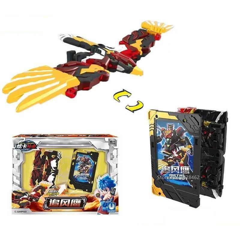 Nou Metal Cardbot Transformare Carte în Robot Figurine de Acțiune Mega Ambuler Robot de Transformare Model Jucării pentru Cadou Copil