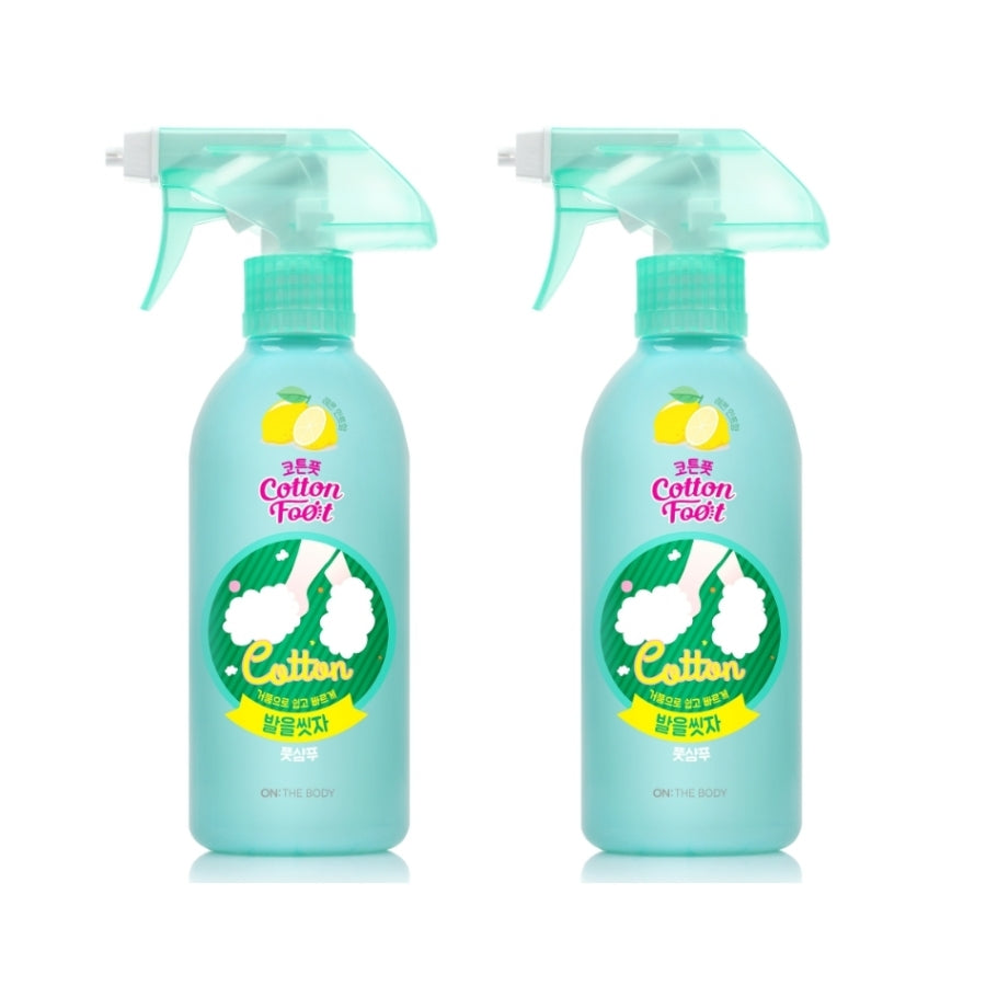 On the Body Cotton Foot Lemon Mint Foot Shampoo 385ml*1Pc/2Pcs
