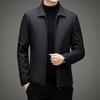Cozy Up Men’s Jacket Casual Thickening Water Resistant Microfiber Windbreaker Golf Plush Coat